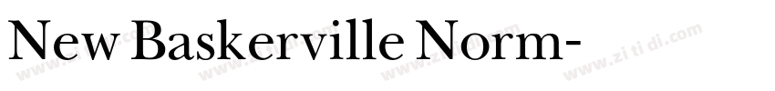 New Baskerville Norm字体转换